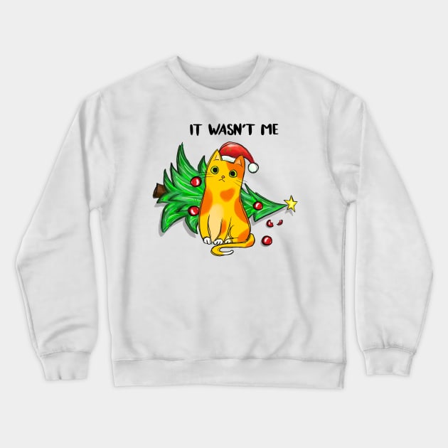 It Wasn't Me Crewneck Sweatshirt by TeesByKimchi